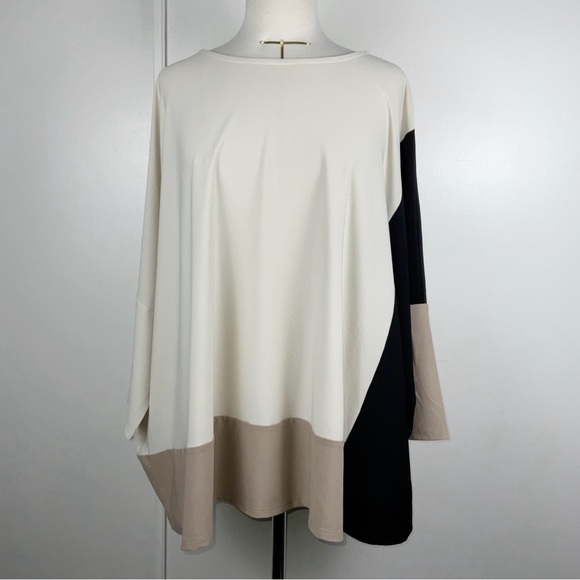 WynnLayers Color Block Boxed T w/ 3/4 Dolman Sleeve | Size ~XL - Picture 1 of 4